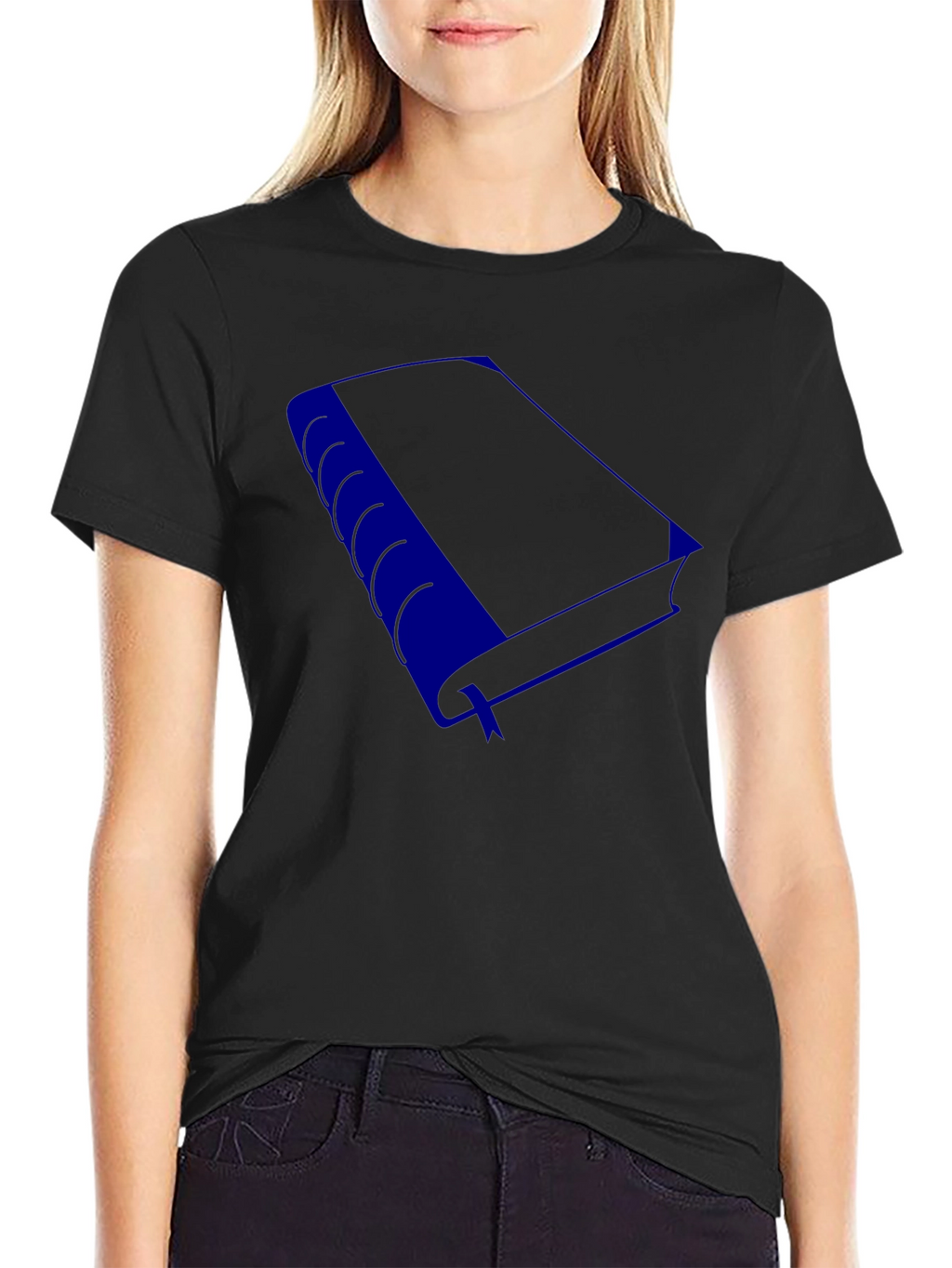 Book Lover T-Shirt - Blue Book Design