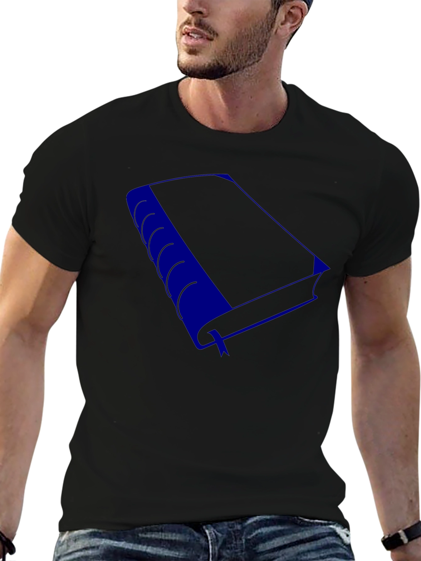 Book Lover T-Shirt - Blue Book Design