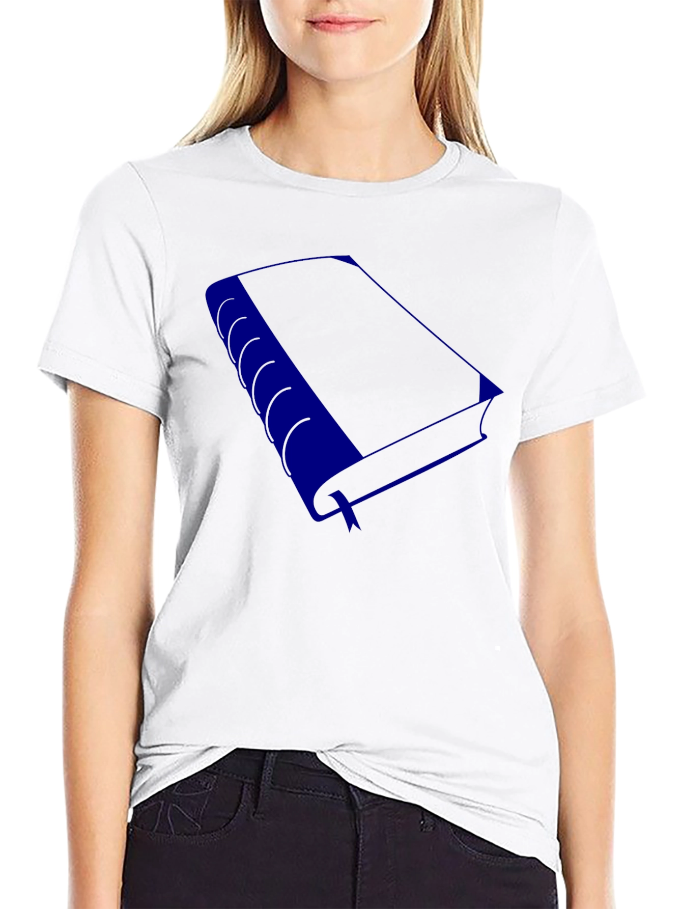 Book Lover T-Shirt - Blue Book Design