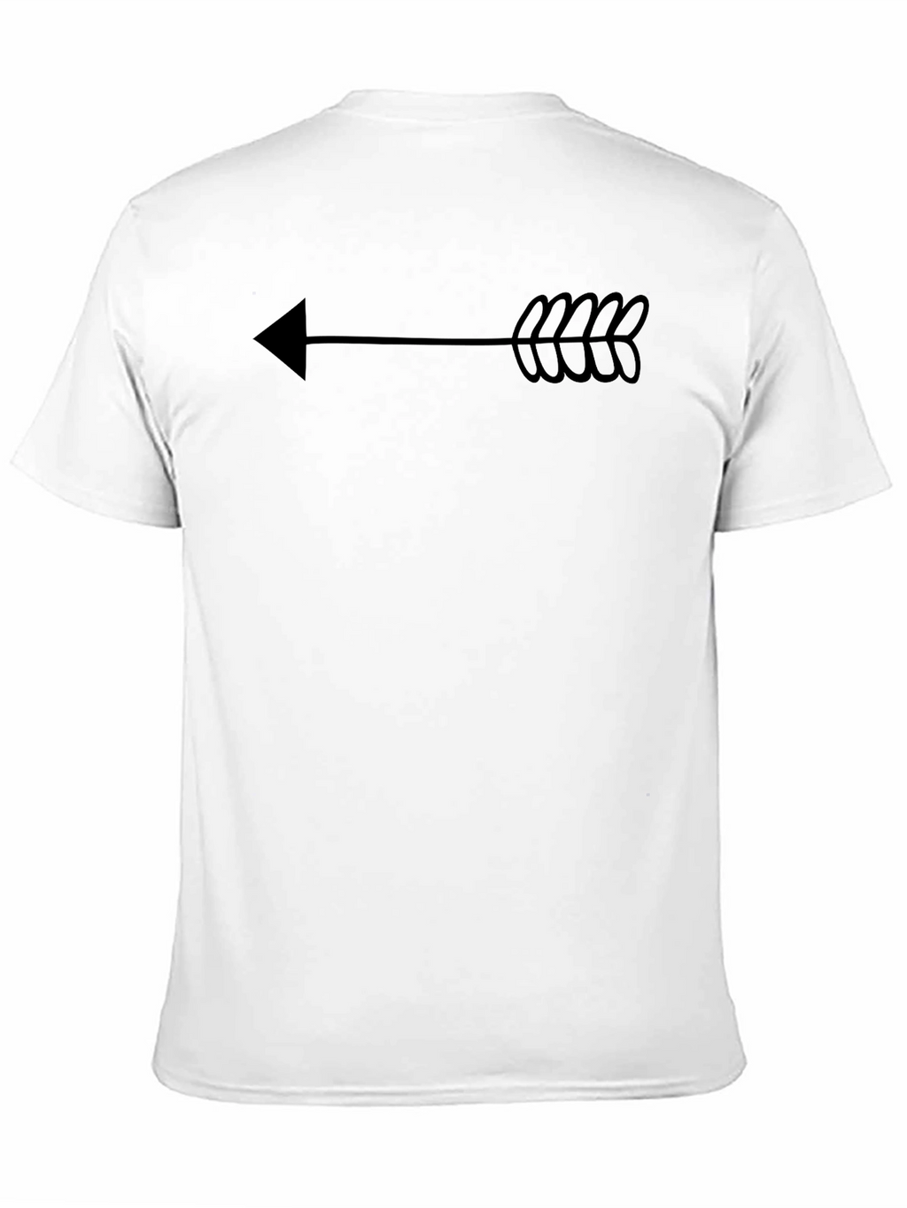 Minimalist Arrow Graphic Black T-Shirt