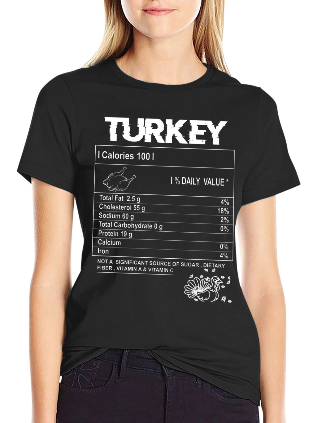 Turkey Nutrition Facts Novelty T-Shirt