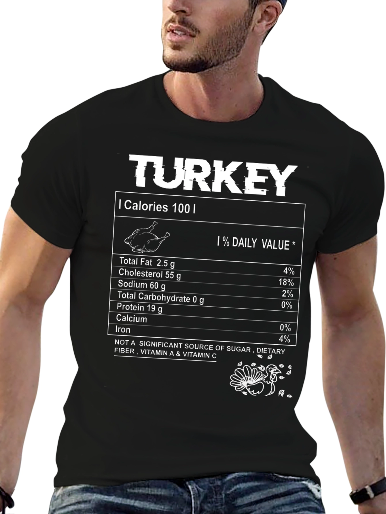 Turkey Nutrition Facts Novelty T-Shirt