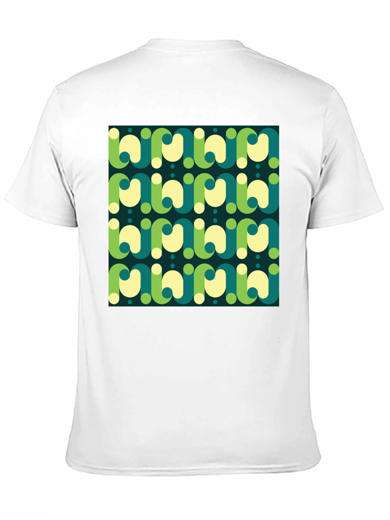 Retro Pattern Graphic Tee - Modern 70s Style