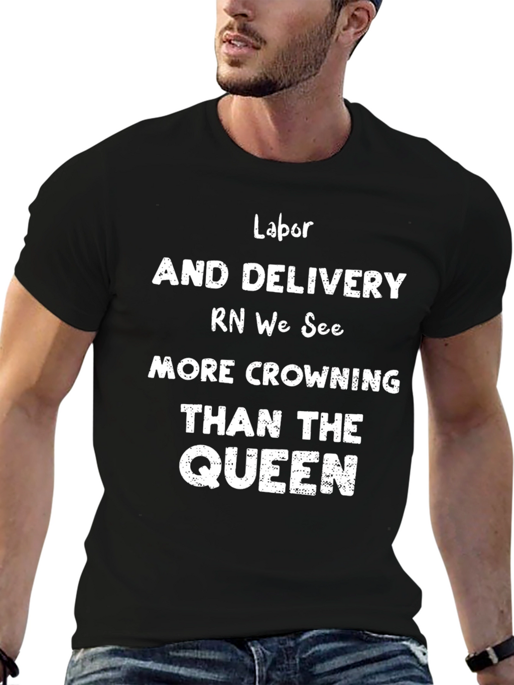 Labor & Delivery RN Crowning Queen T-Shirt