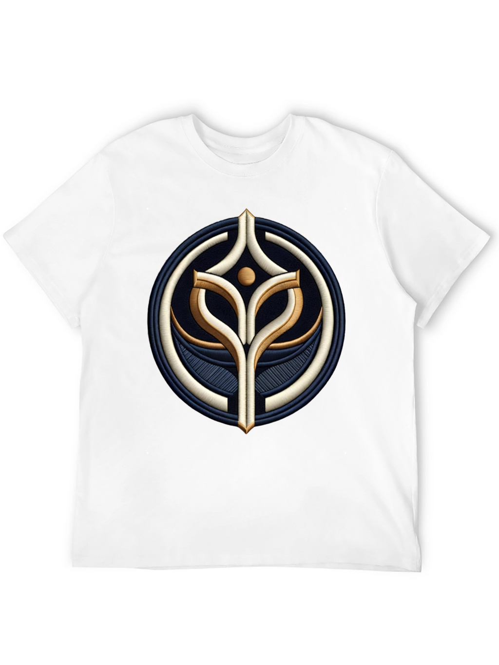 Embroidered Emblem Black T-Shirt