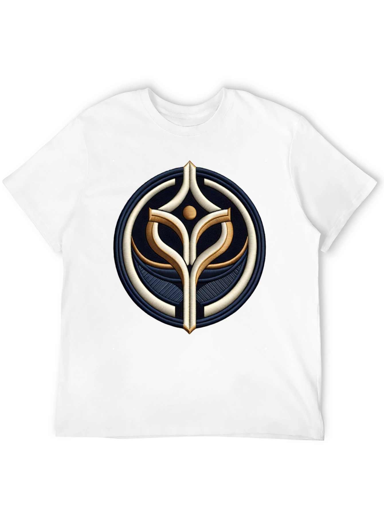 Embroidered Emblem Black T-Shirt