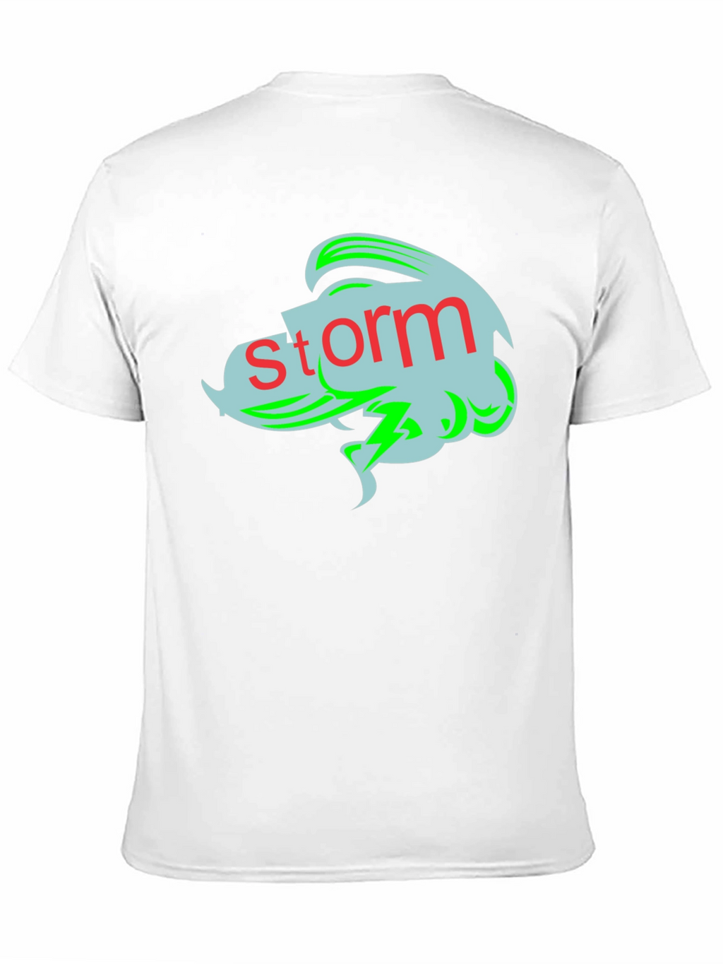Storm Graphic Tee - Black Cotton T-Shirt