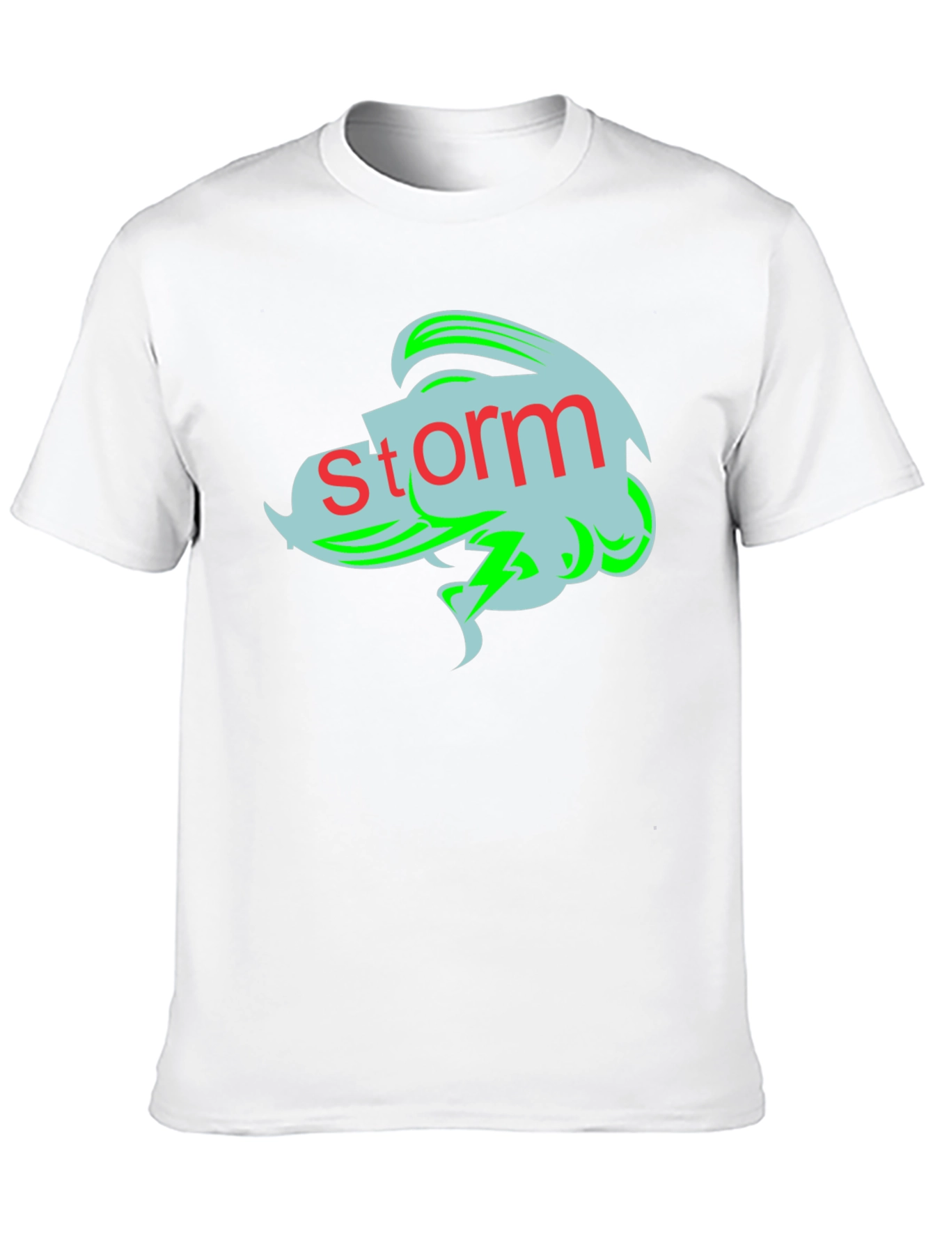 Storm Graphic Tee - Black Cotton T-Shirt
