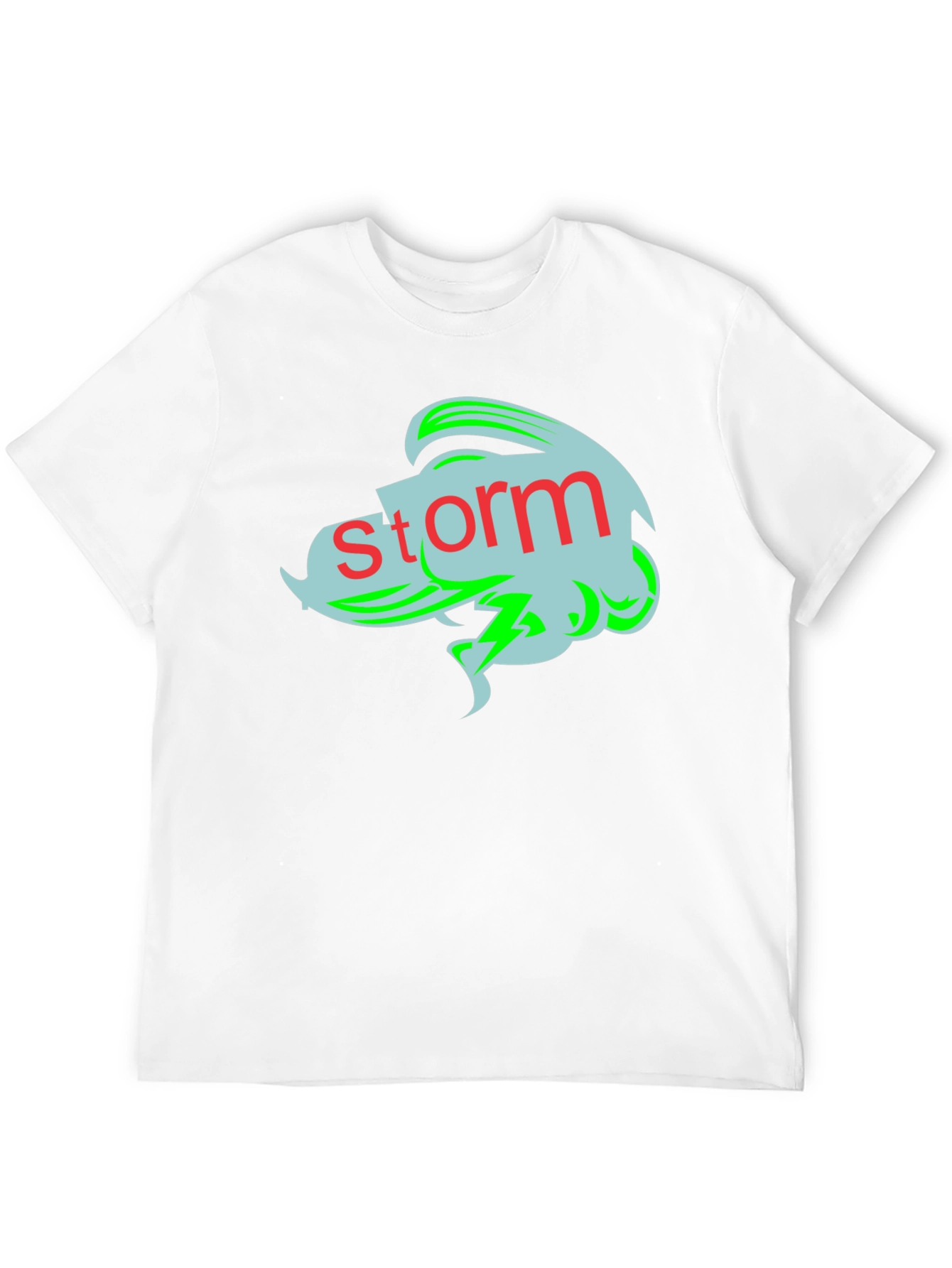 Storm Graphic Tee - Black Cotton T-Shirt