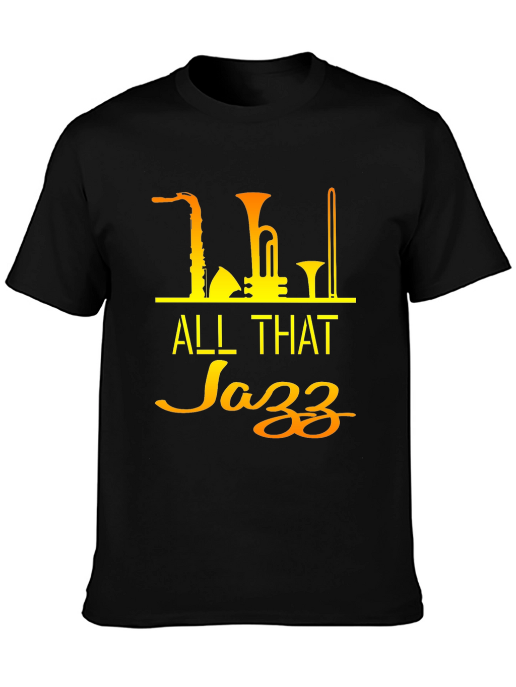 All That Jazz Black T-Shirt - Music Lover Tee