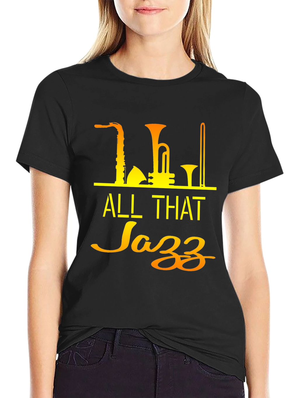 All That Jazz Black T-Shirt - Music Lover Tee