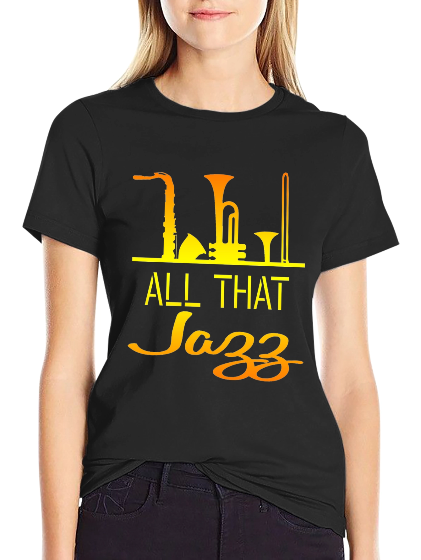 All That Jazz Black T-Shirt - Music Lover Tee