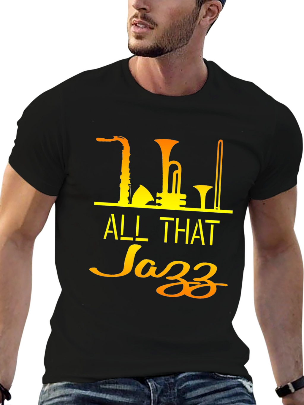 All That Jazz Black T-Shirt - Music Lover Tee