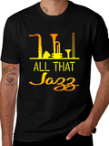 All That Jazz Black T-Shirt - Music Lover Tee