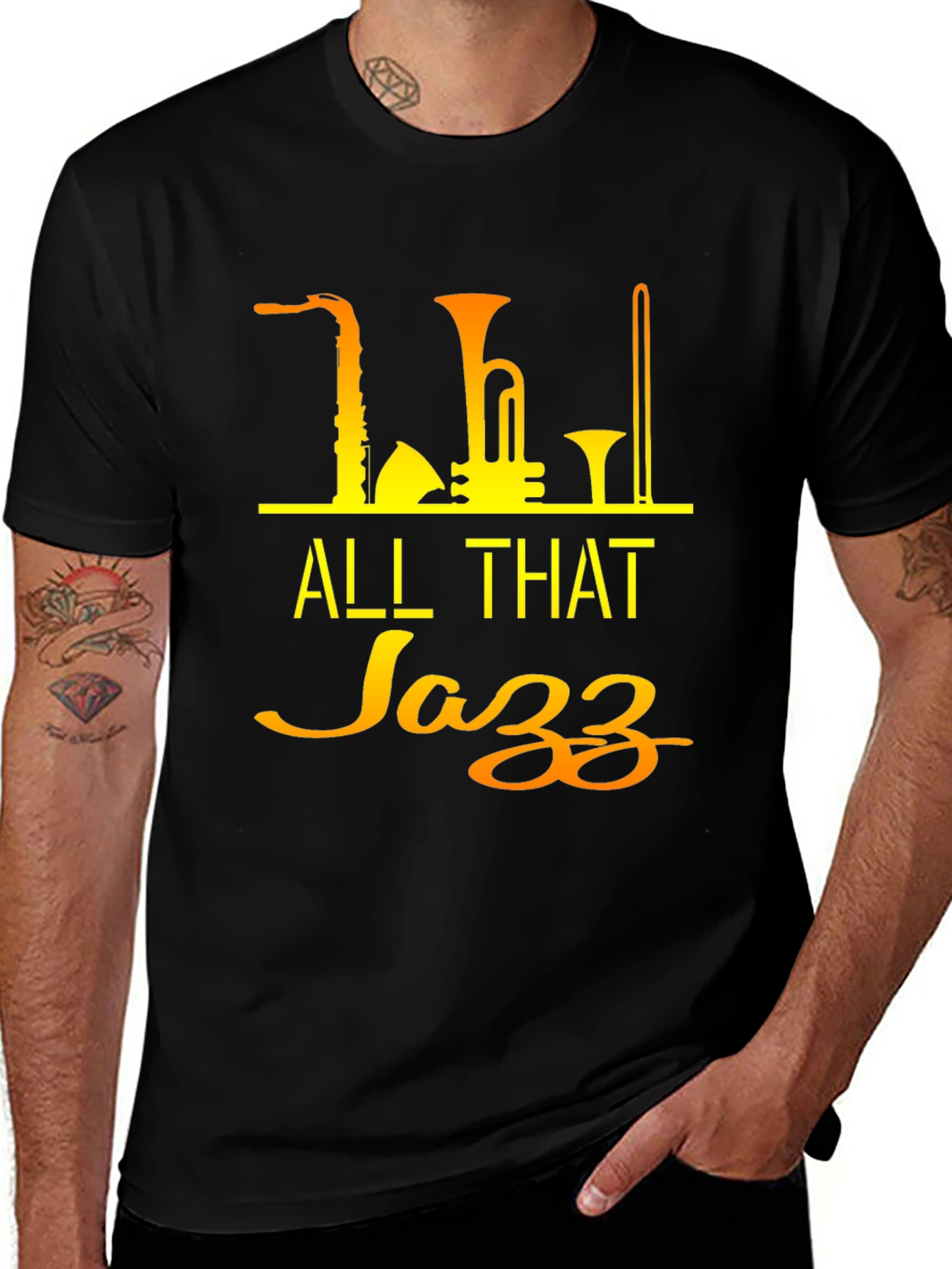 All That Jazz Black T-Shirt - Music Lover Tee