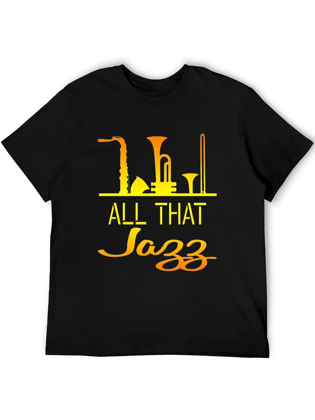 All That Jazz Black T-Shirt - Music Lover Tee