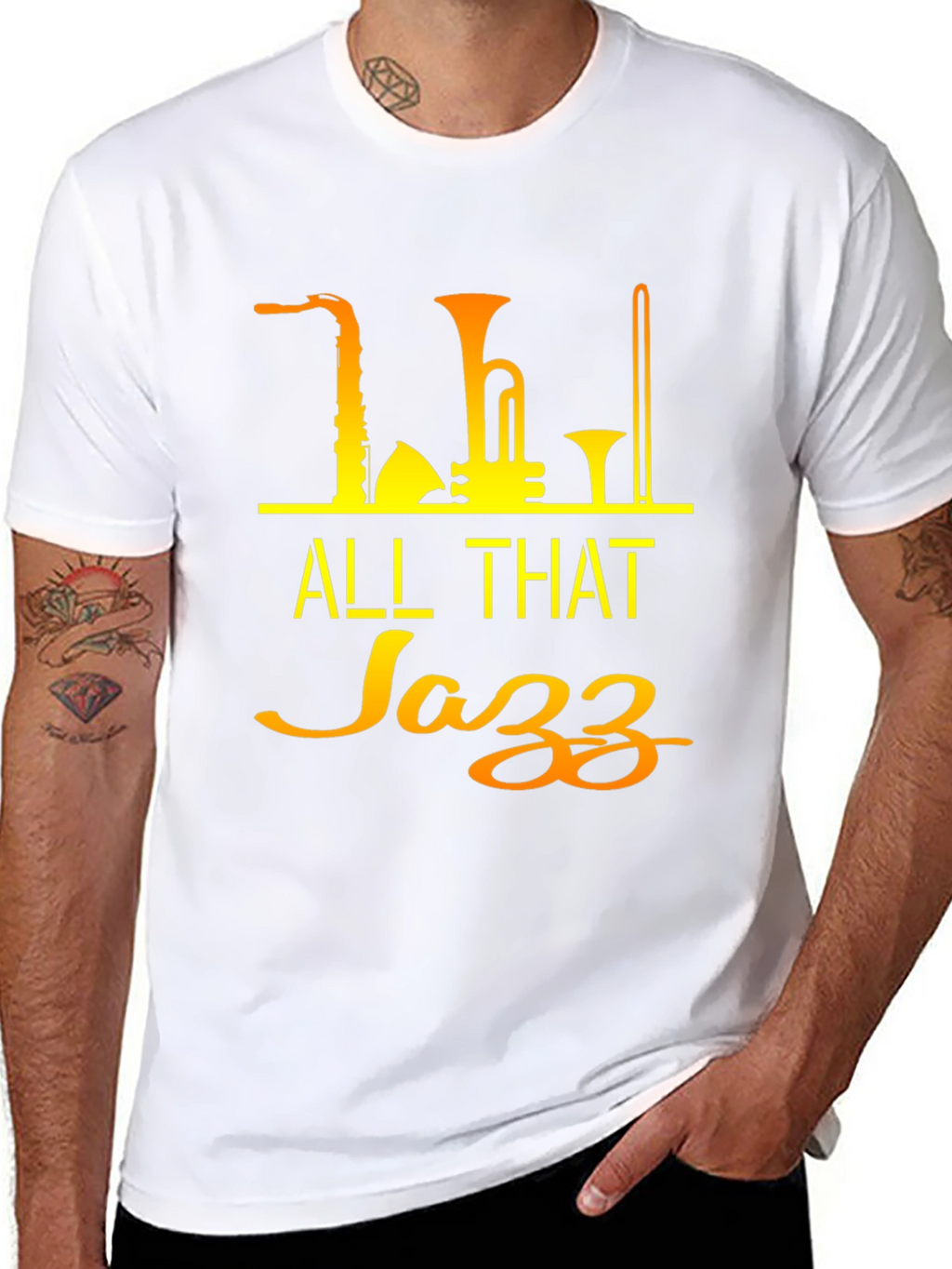 All That Jazz Black T-Shirt - Music Lover Tee