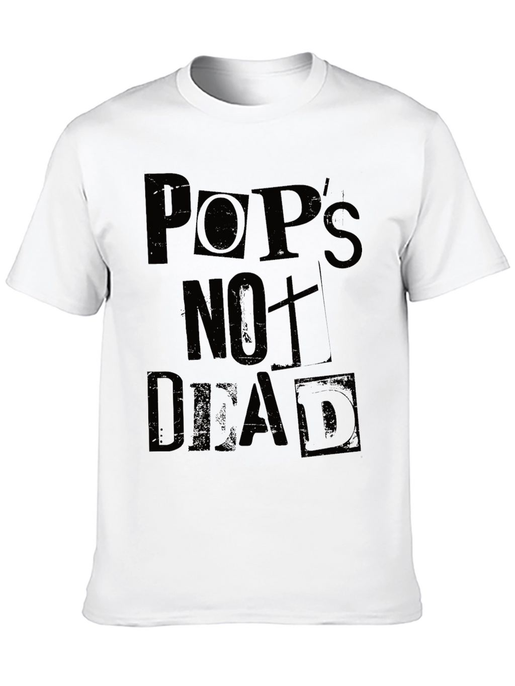 Pops Not Dead Mens Graphic Tee - Black