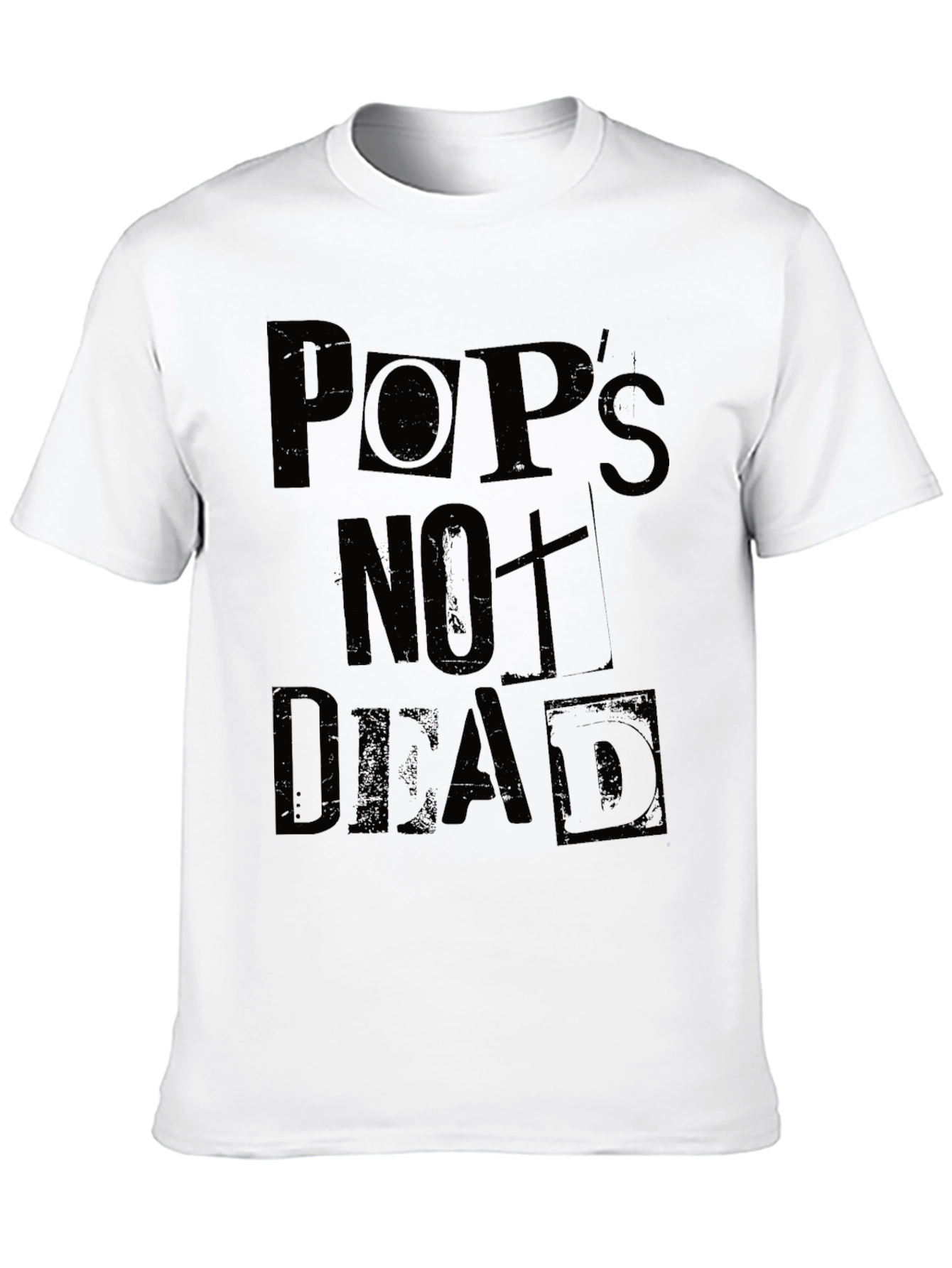 Pops Not Dead Mens Graphic Tee - Black