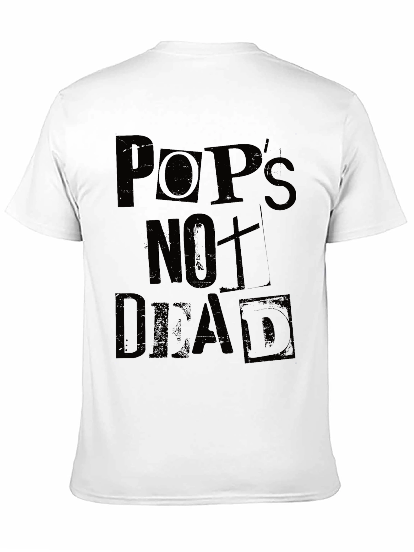 Pops Not Dead Mens Graphic Tee - Black