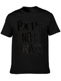 Pops Not Dead Mens Graphic Tee - Black