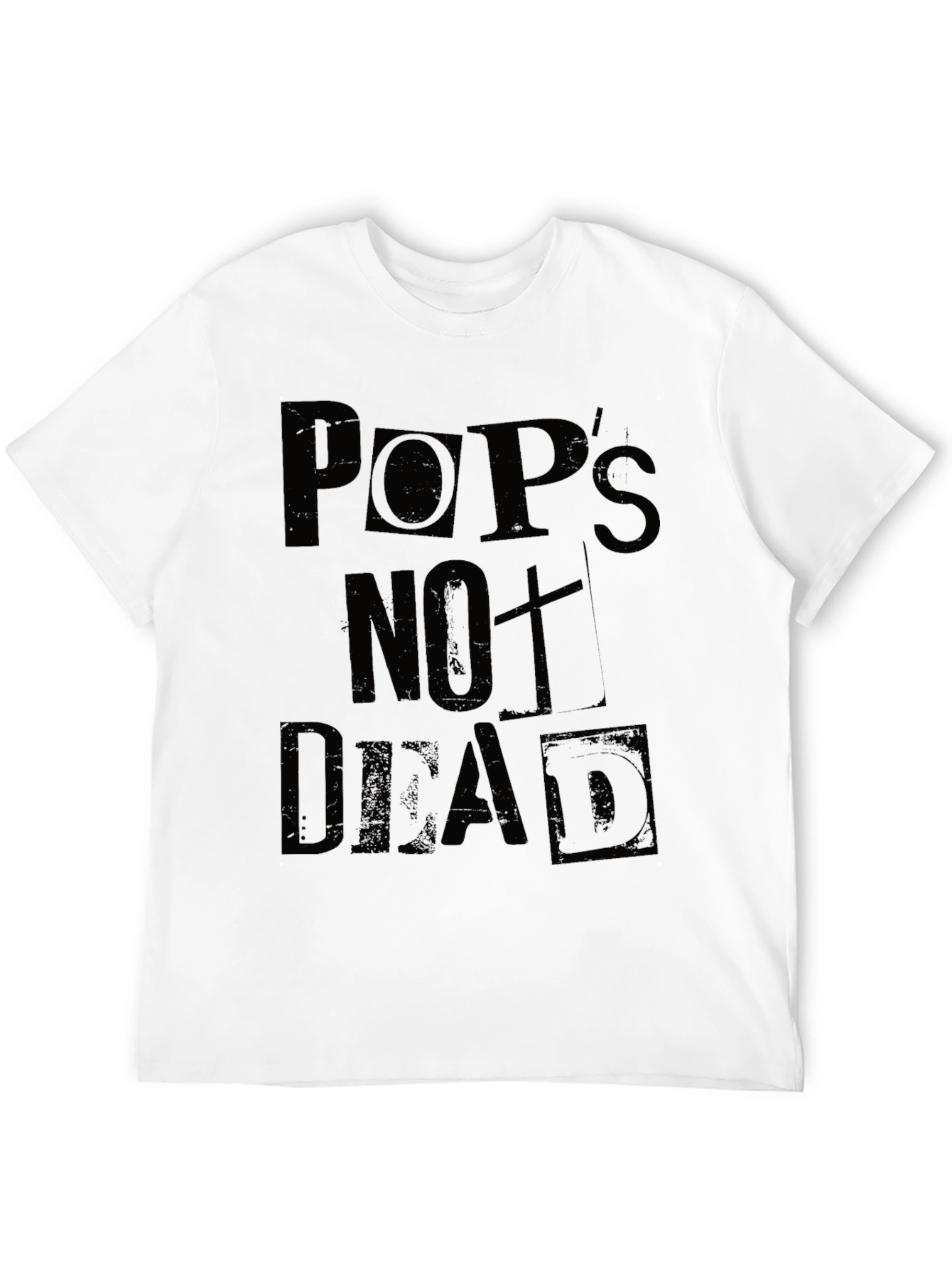 Pops Not Dead Mens Graphic Tee - Black