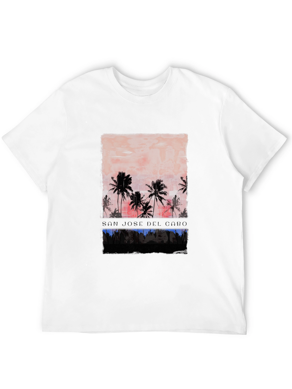San Jose Del Cabo Palm Tree Sunset Graphic T-Shirt