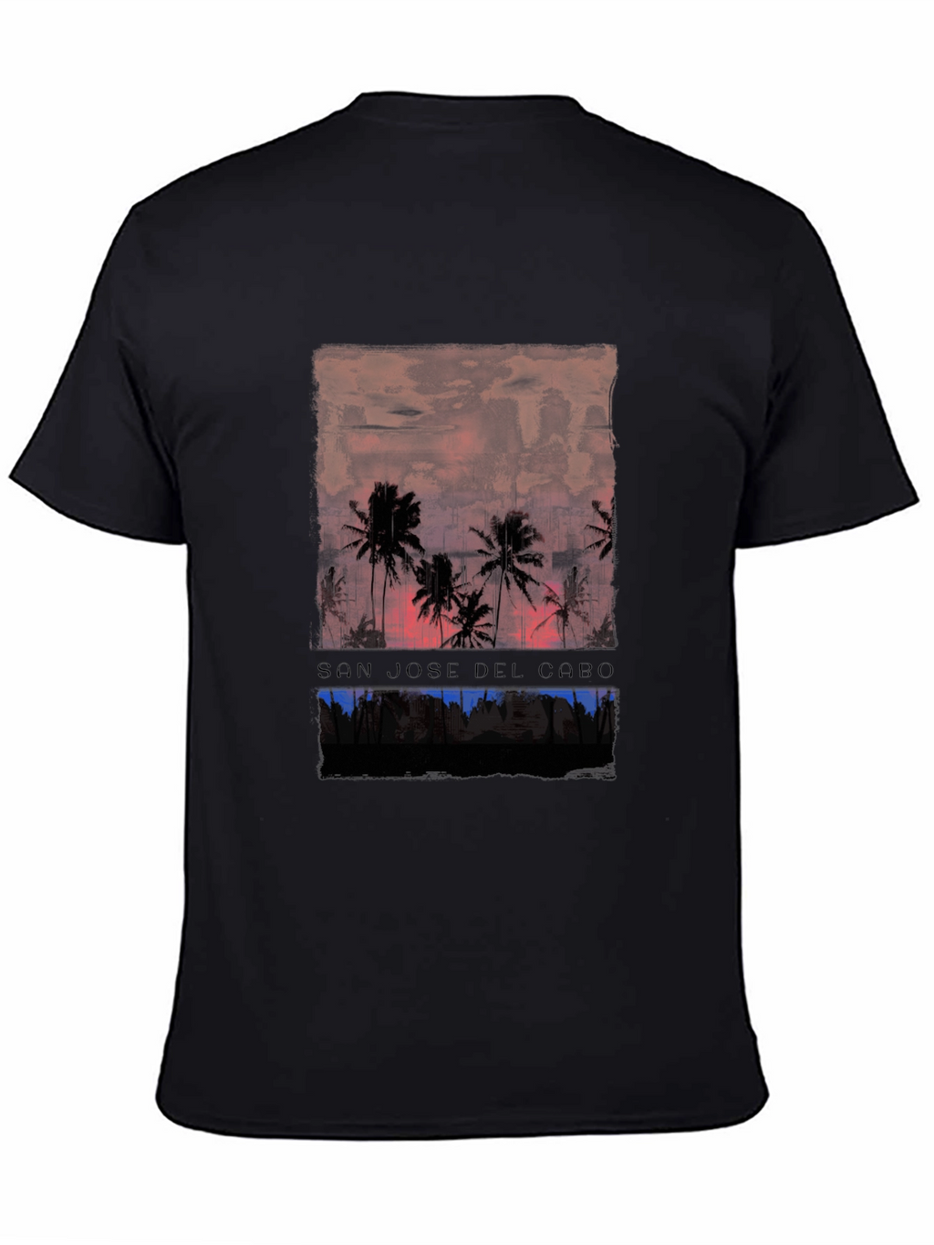 San Jose Del Cabo Palm Tree Sunset Graphic T-Shirt