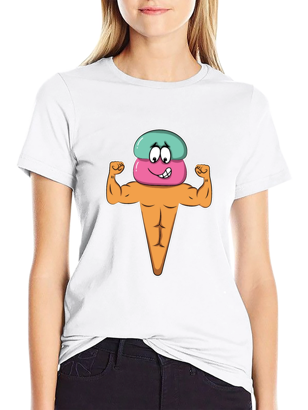 Funny Ice Cream Muscle T-Shirt