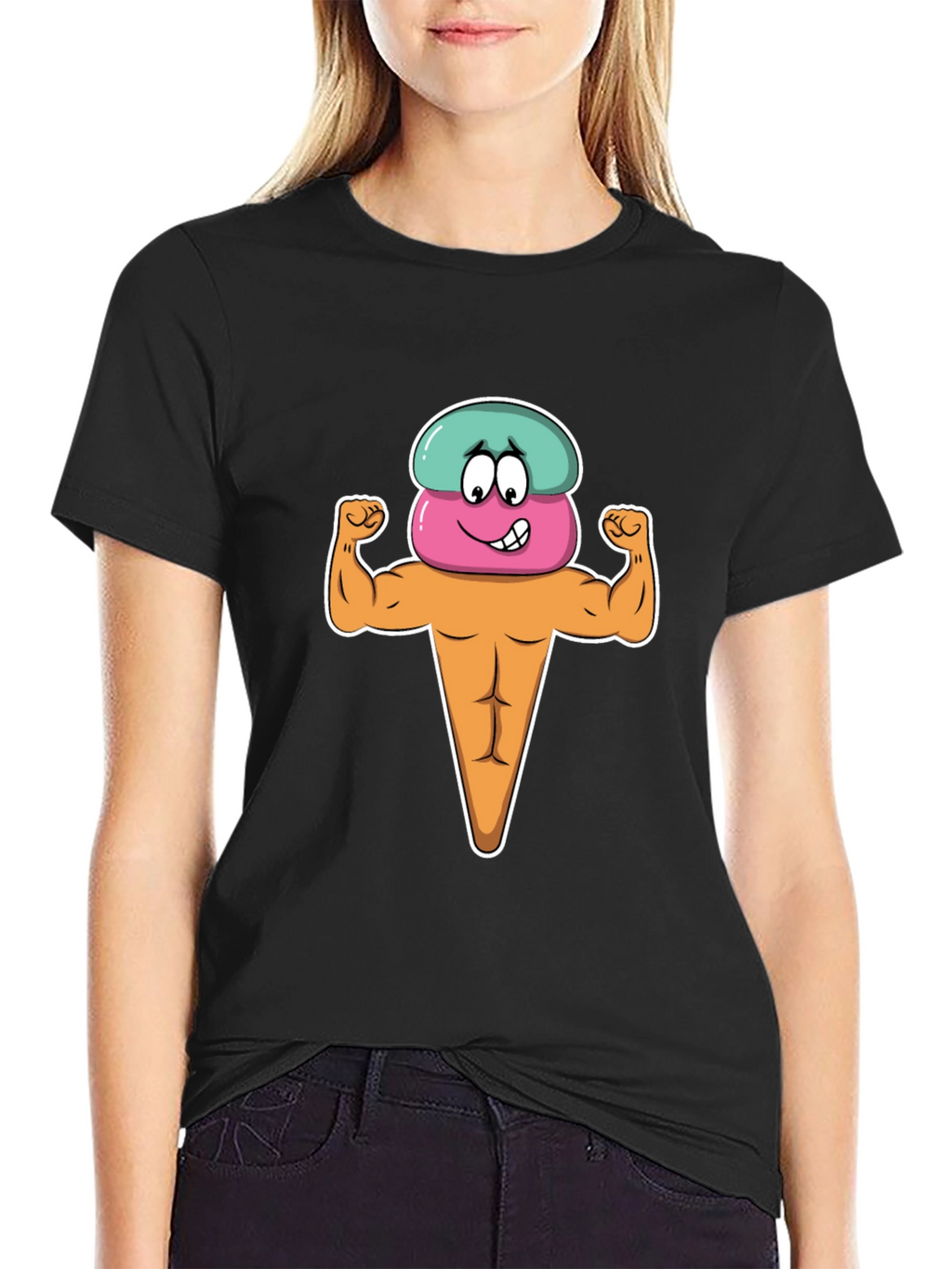 Funny Ice Cream Muscle T-Shirt