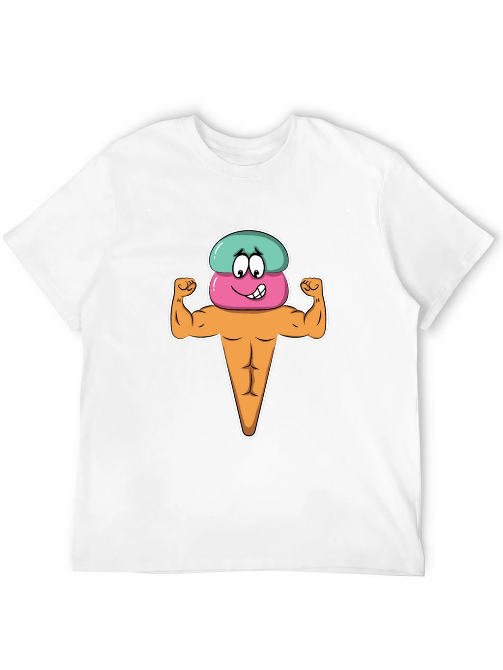 Funny Ice Cream Muscle T-Shirt
