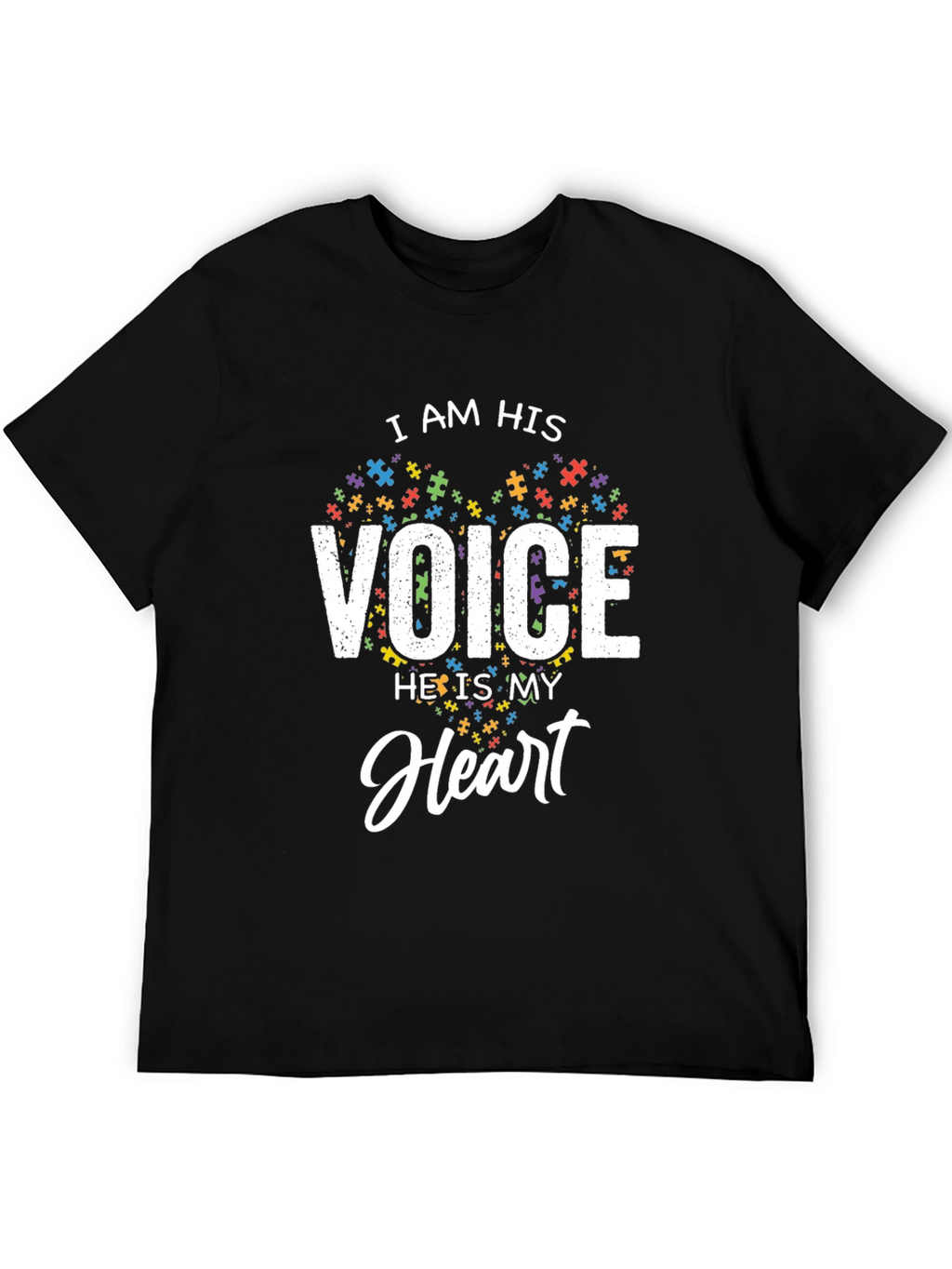 Autism Awareness T-Shirt - I Am His Voice