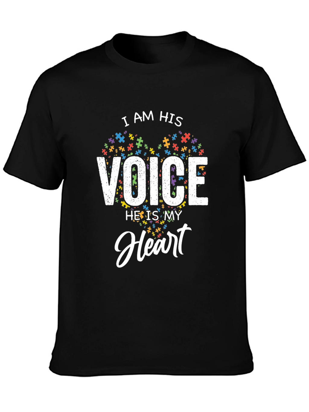 Autism Awareness T-Shirt - I Am His Voice