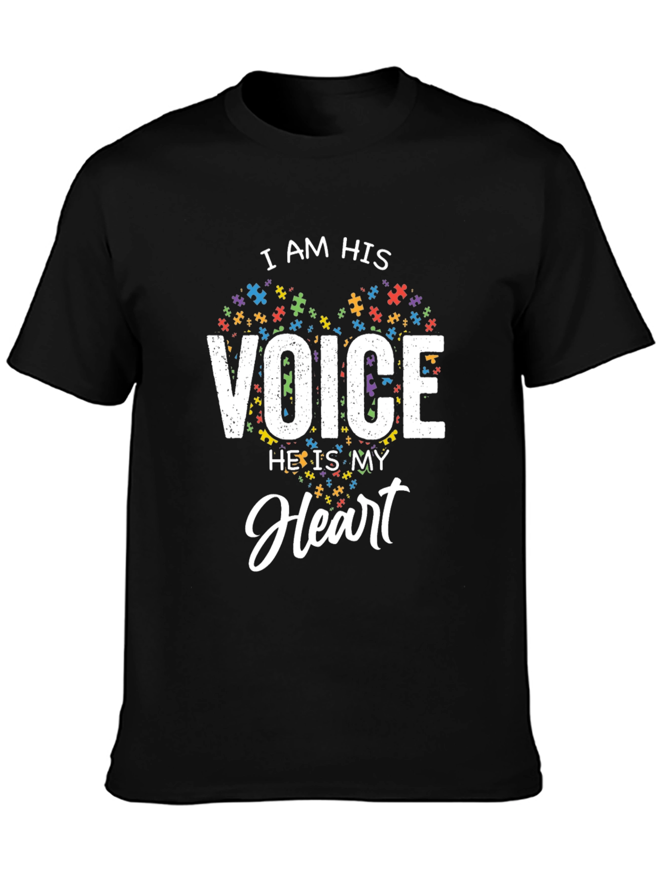 Autism Awareness T-Shirt - I Am His Voice