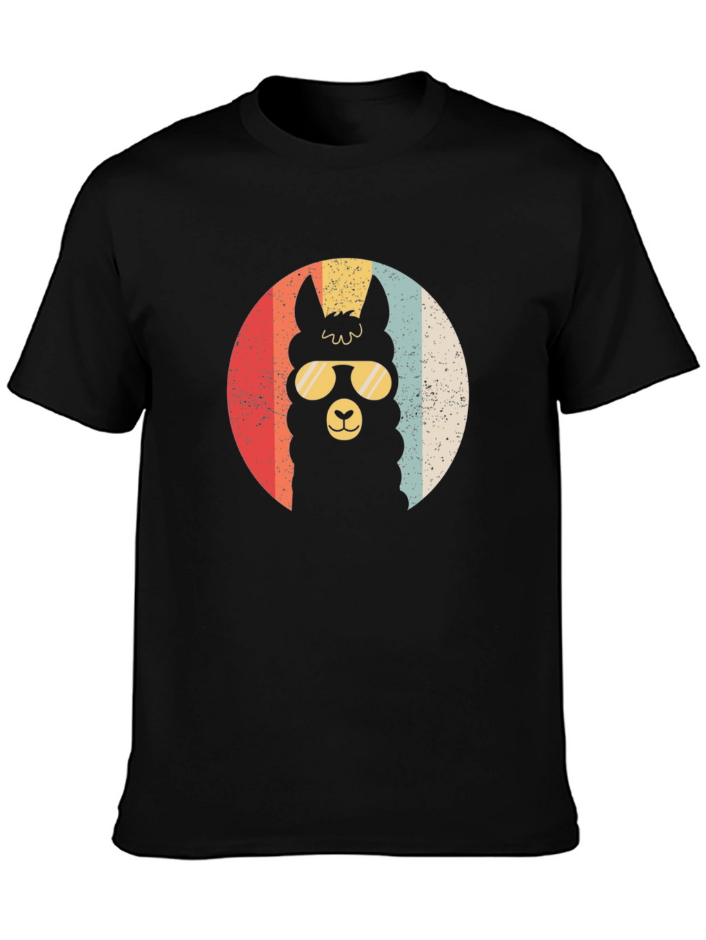 Retro Llama T-Shirt - Cool Alpaca in Sunglasses