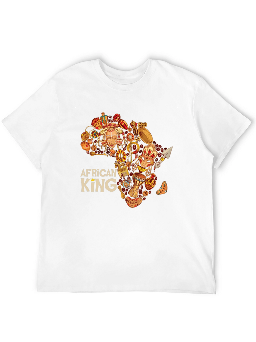 African King Black Graphic Tee