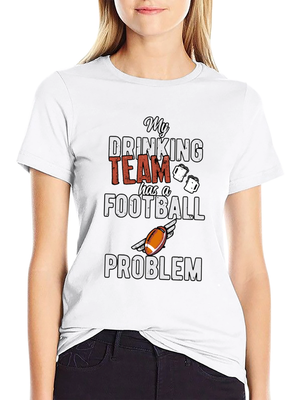 My Drinking Team Football Problem Graphic Tee