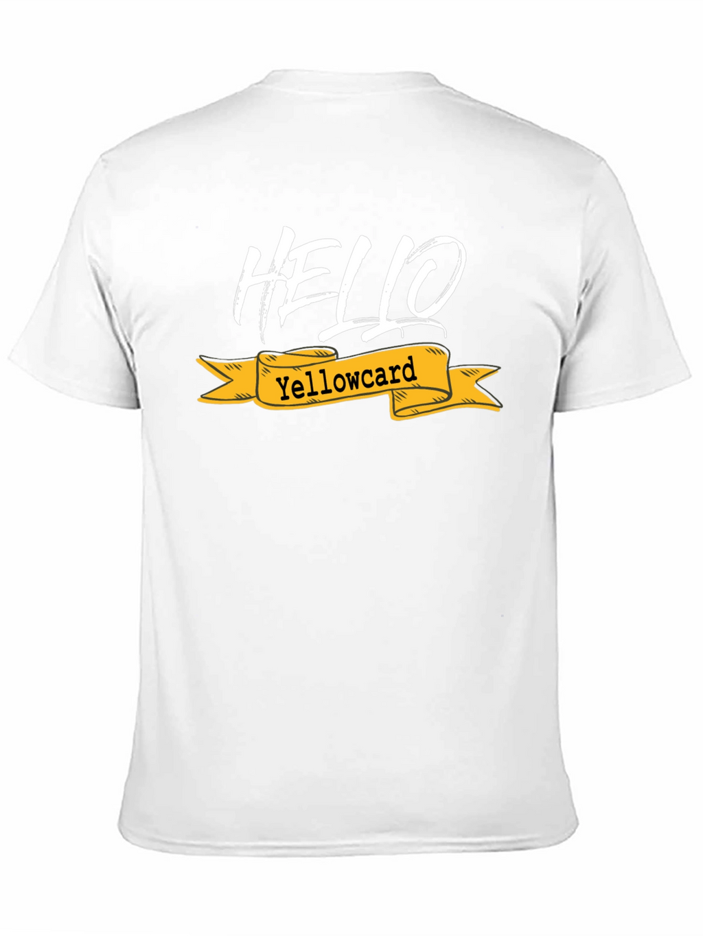 Hello Yellowcard Graphic Tee - Black Cotton T-Shirt