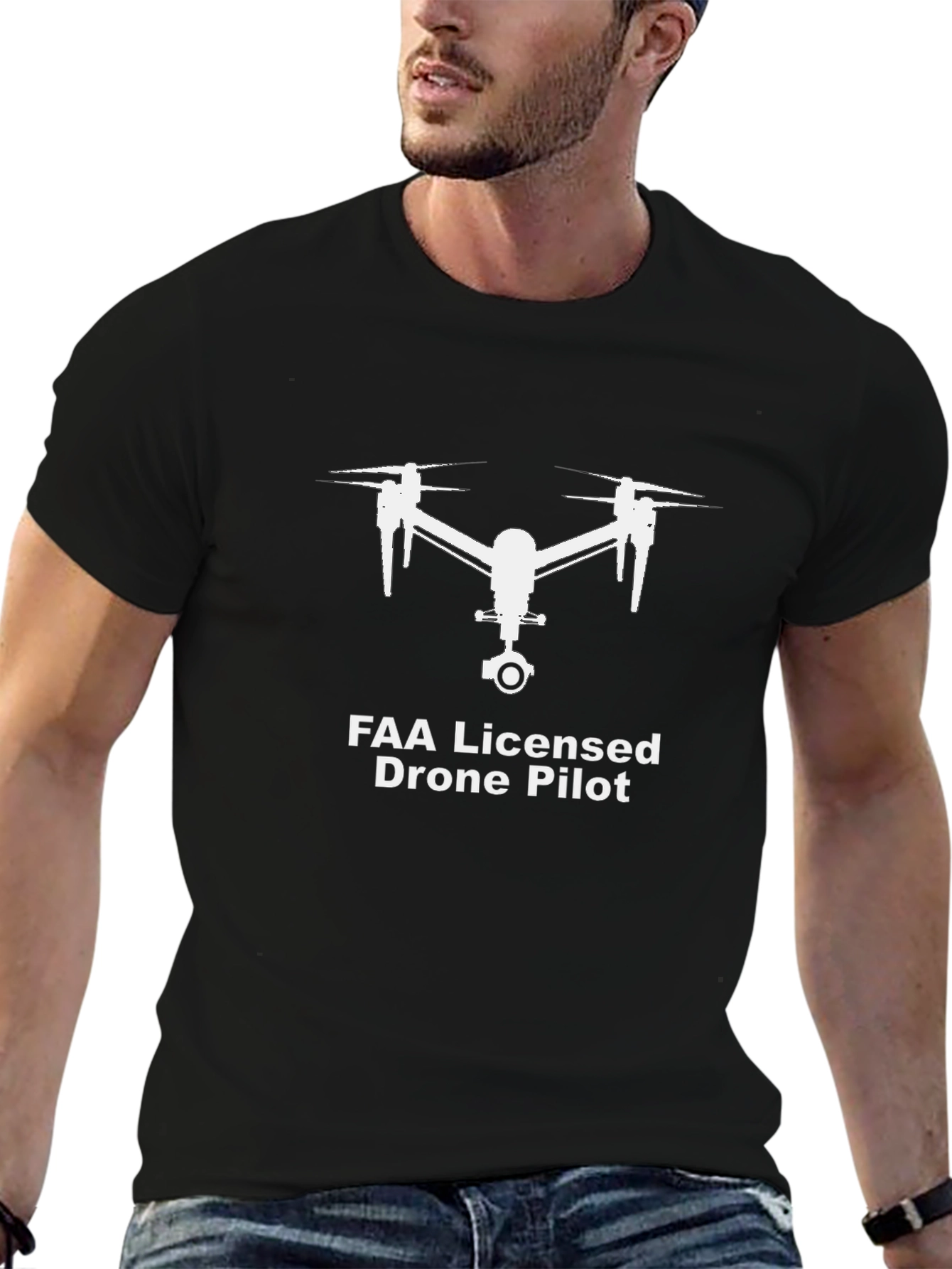 FAA Licensed Drone Pilot Graphic T-Shirt