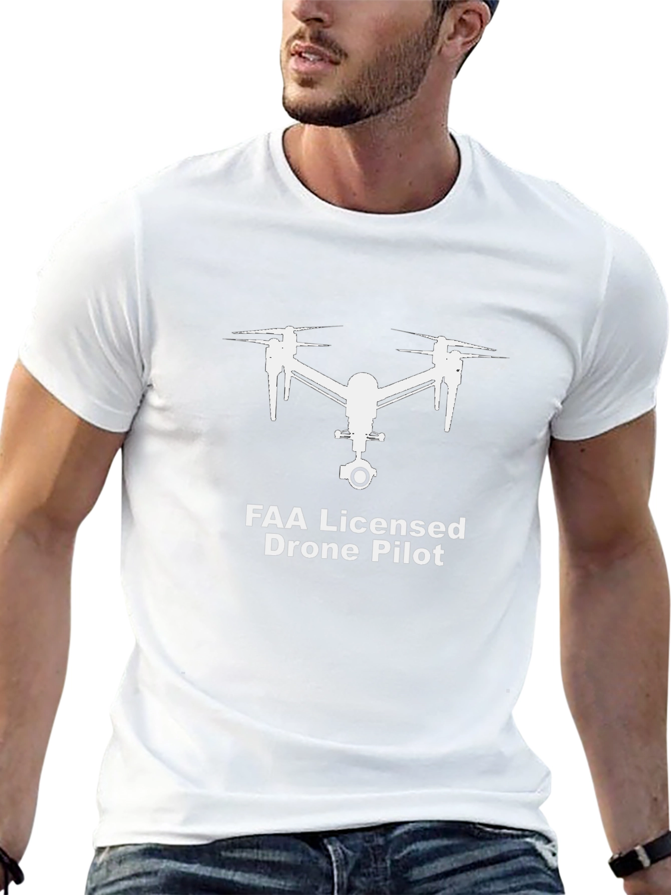 FAA Licensed Drone Pilot Graphic T-Shirt