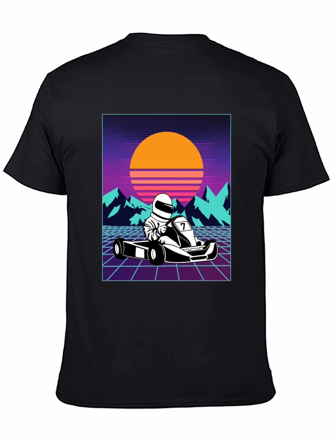 Retro Racer Graphic Tee - Vintage Kart Design