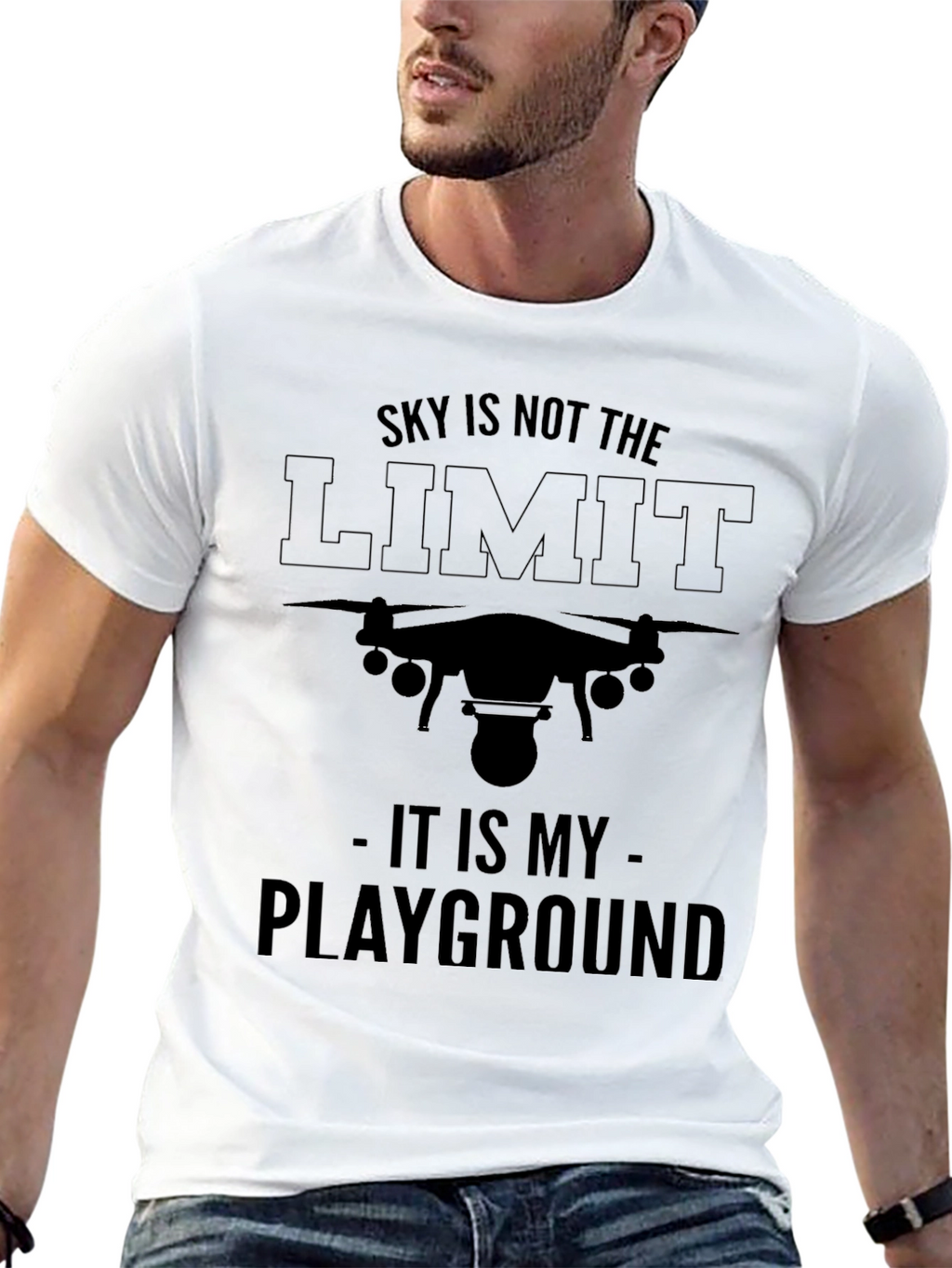 Drone Pilot T-Shirt - Sky is Not the Limit