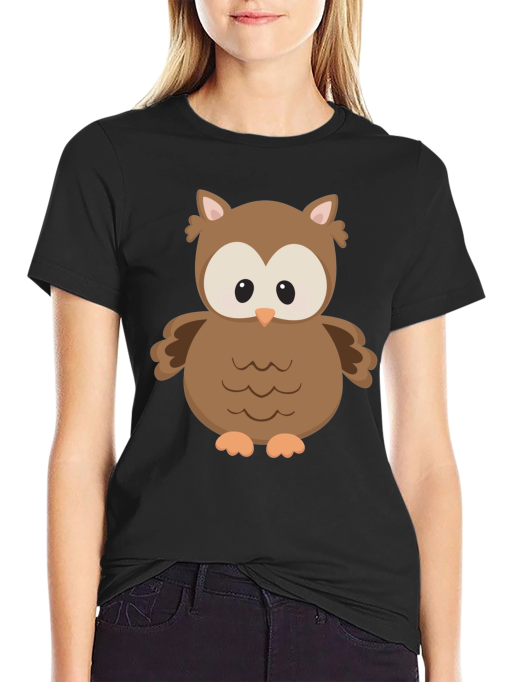 Owl Graphic Print T-Shirt - Unisex