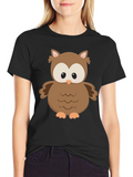 Owl Graphic Print T-Shirt - Unisex