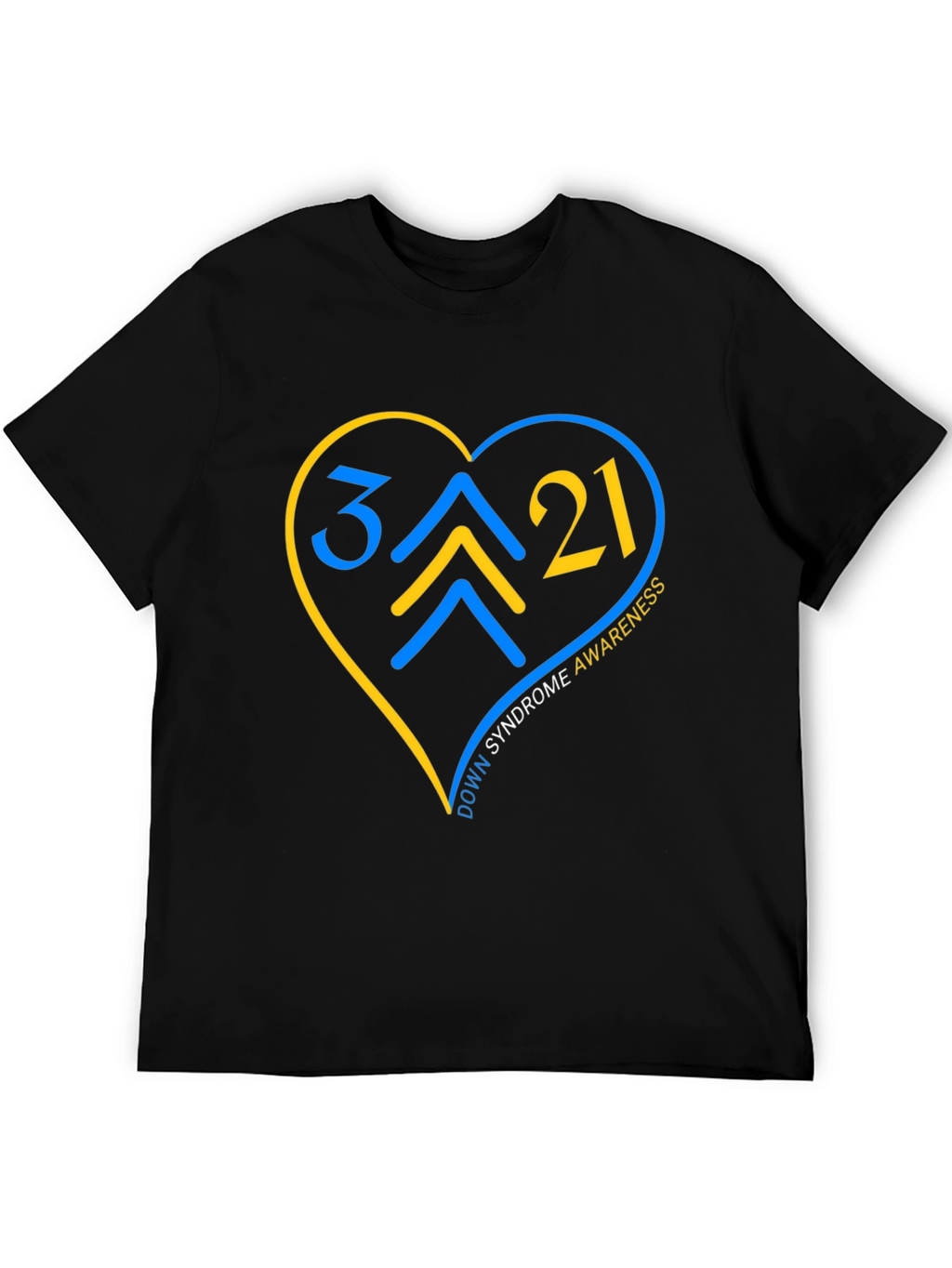 Down Syndrome Awareness T-Shirt - Heart Design