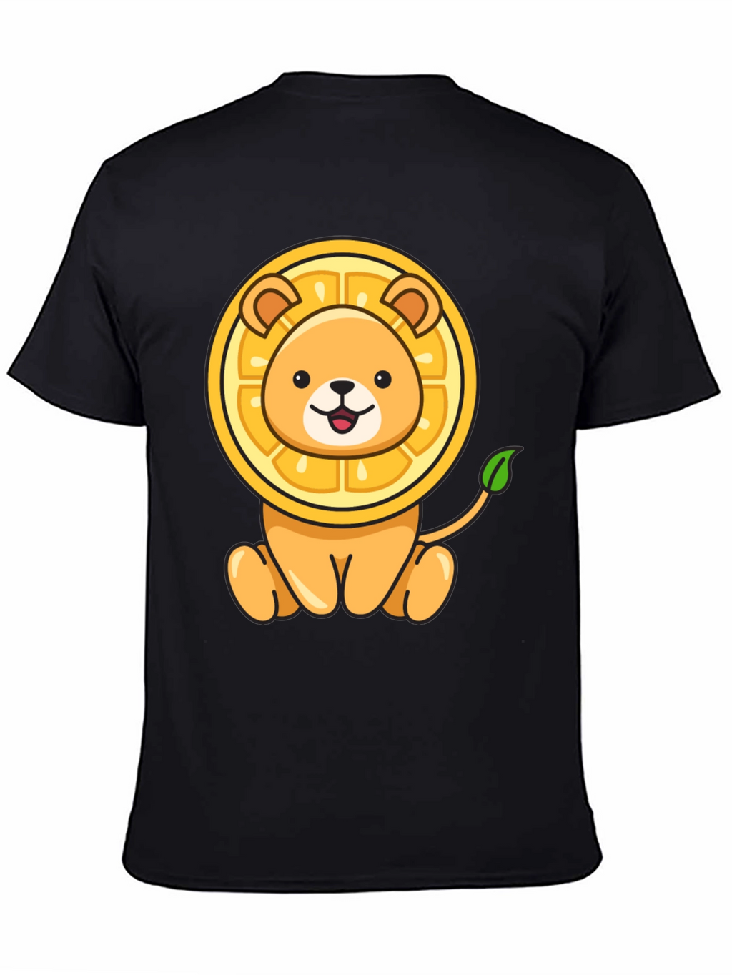 Lion-Orange Graphic Tee - Fun & Unique Design