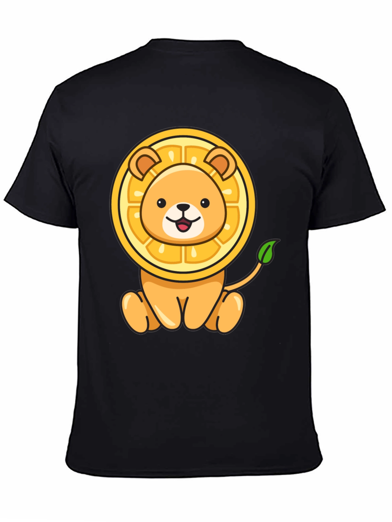 Lion-Orange Graphic Tee - Fun & Unique Design