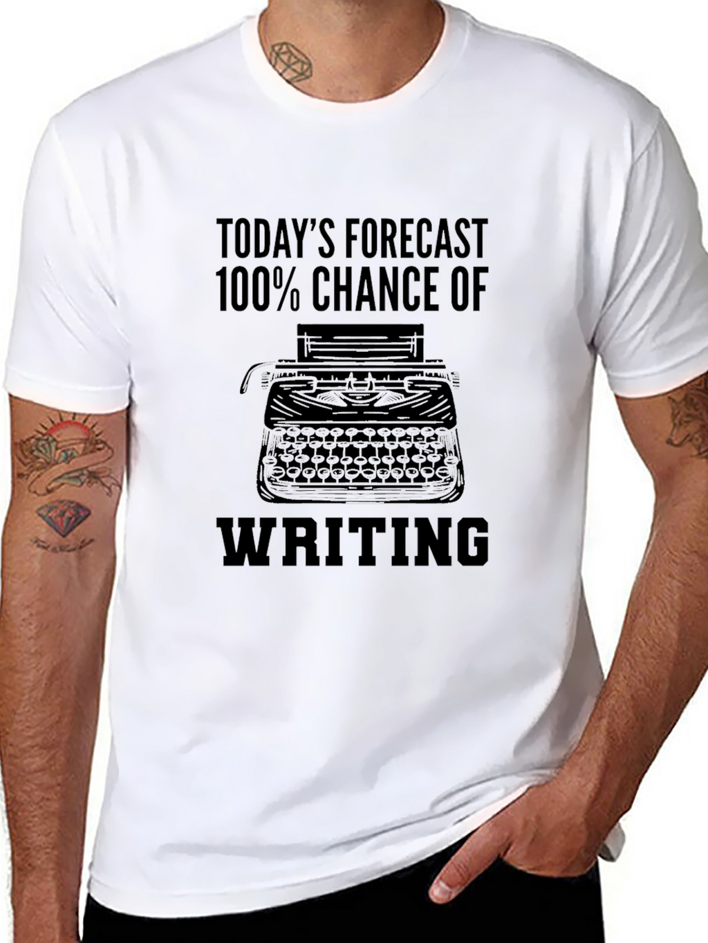 Todays Forecast Writing T-Shirt
