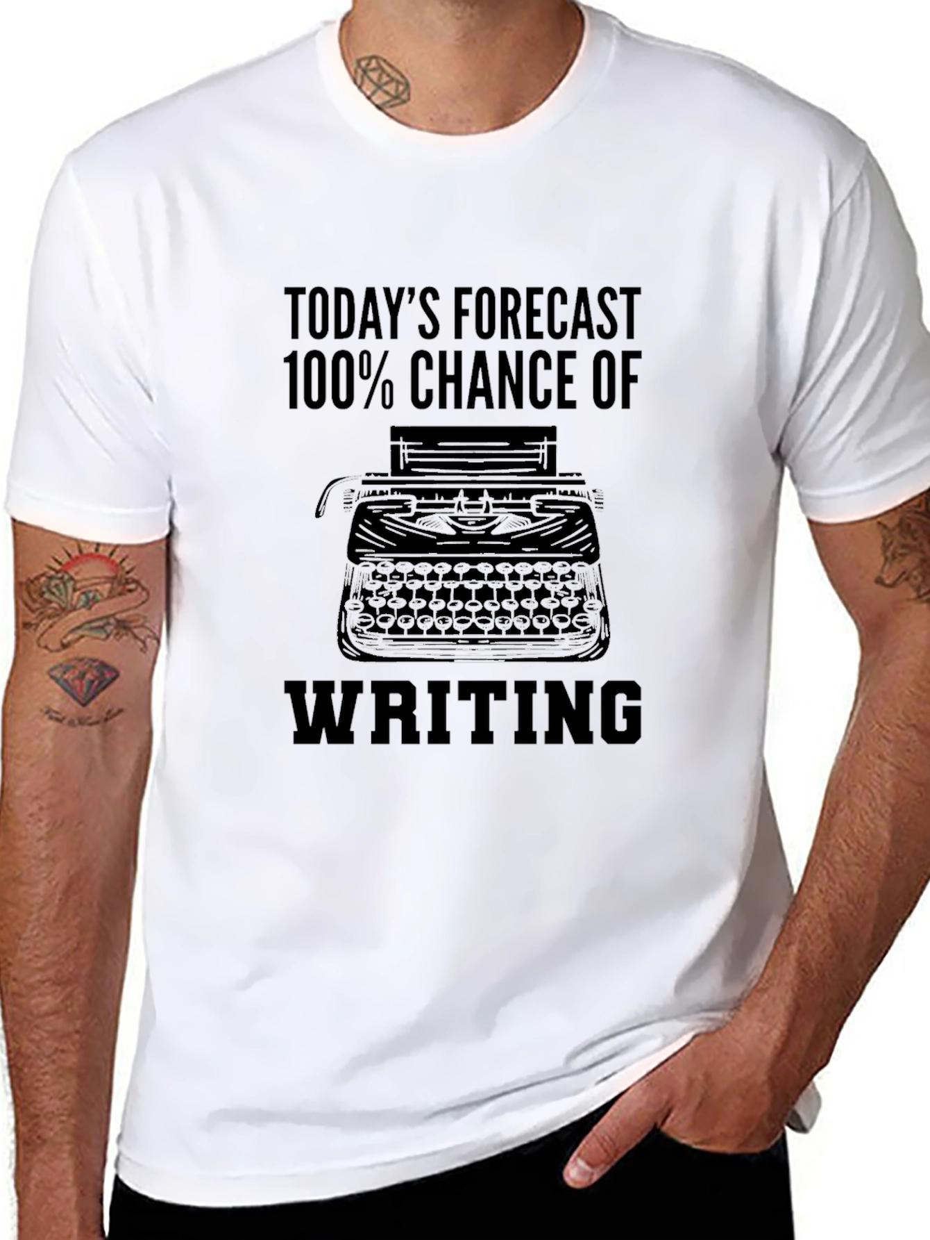 Todays Forecast Writing T-Shirt