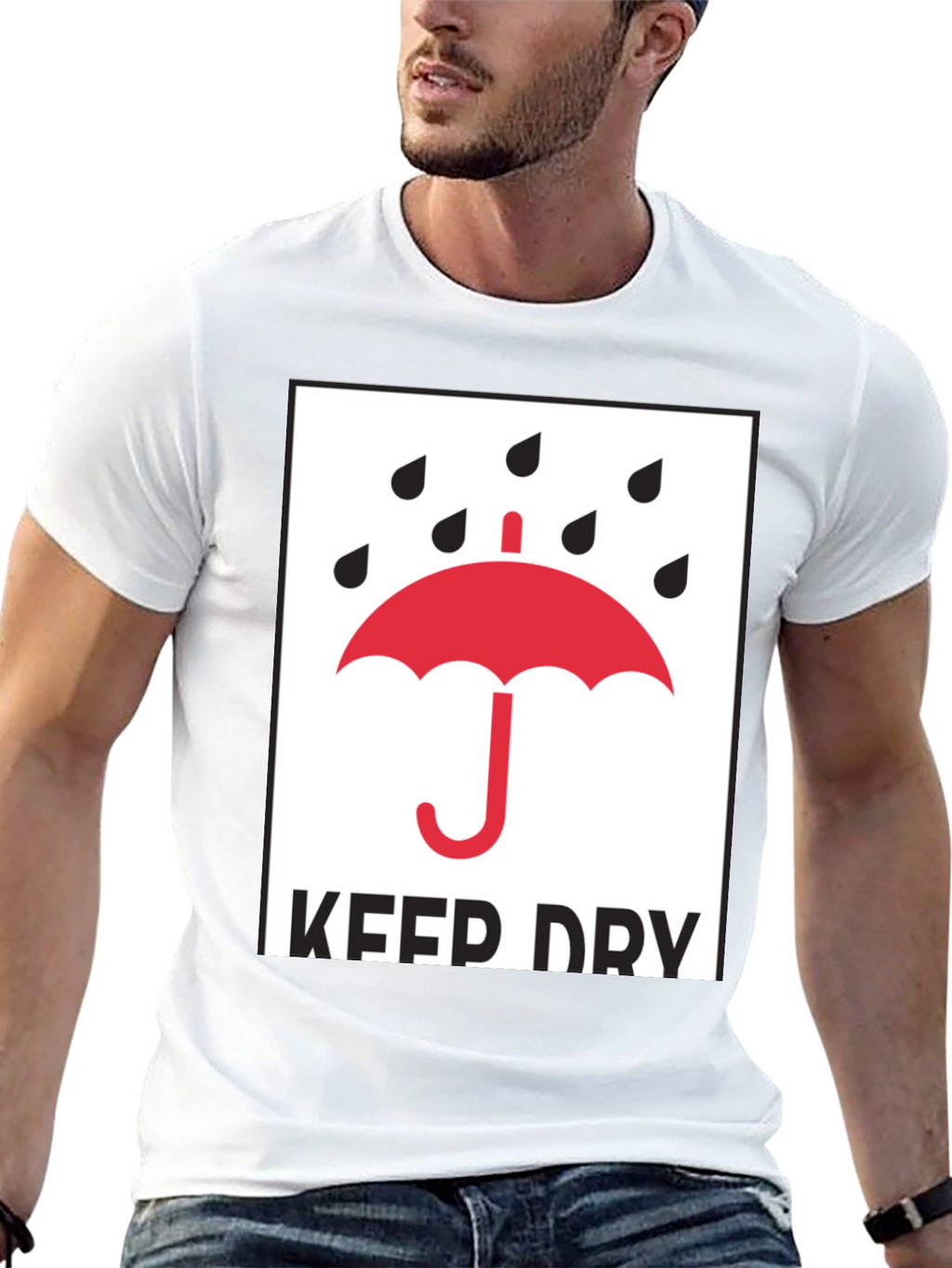 Keep Dry Graphic Tee - Classic Black T-Shirt